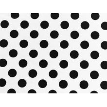 POLKA DOT LYCRA WHITE-BLACK - black-white