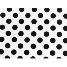 POLKA DOT LYCRA WHITE-BLACK - black-white