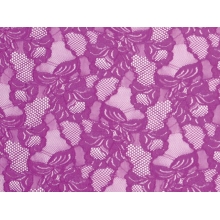 FLORAL CASCADE STRETCH LACE - fuchsia pink