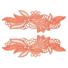 Maria Lace Pair - coral