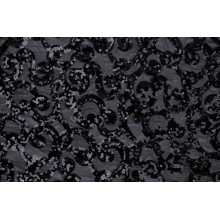 Omega Sequins Mesh - black-black