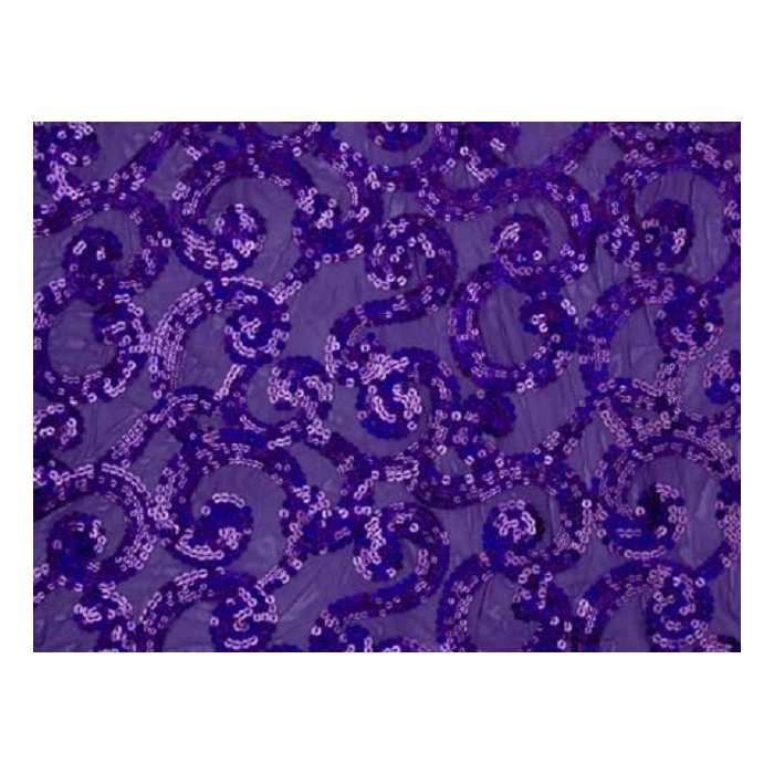 Omega Sequins Mesh - purple-purple
