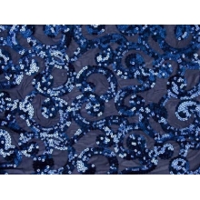 Omega Sequins Mesh - navy-navy