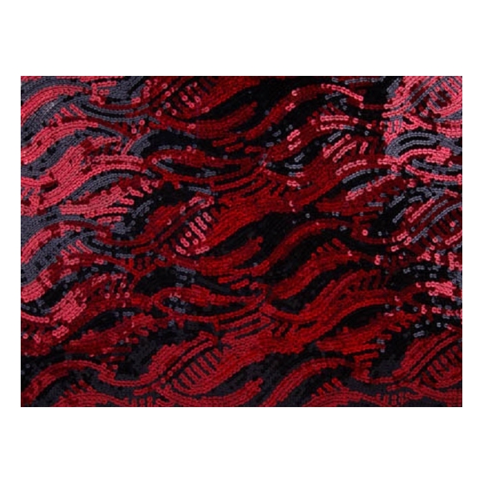Meteor Sequins Mesh - black-flamenco