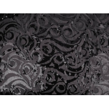 Pegasus Sequins Mesh - black-black