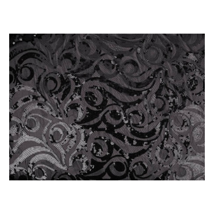 Pegasus Sequins Mesh - black-black