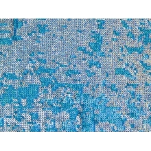 Chameleon Sequins Mesh - turkus-silver