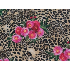 FLORAL ANIMAL CREPE multi-coloured