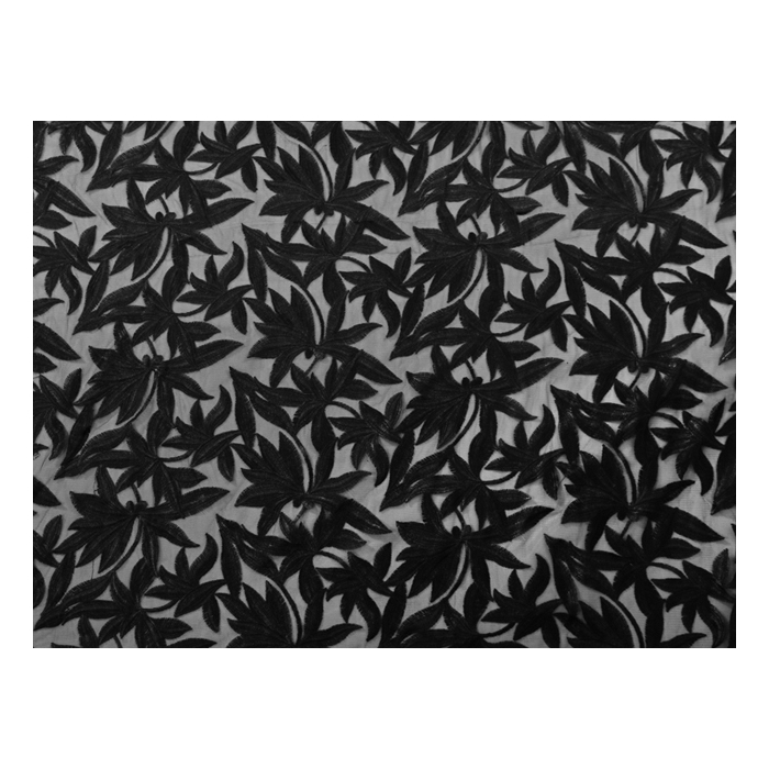 HELENA EMBROIDERED NET black*