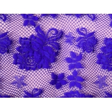 ROSE STRETCH LACE - blueberry