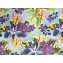 FLORAL INFUSION GEORGETTE multi blue