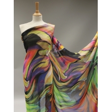 Abstract Swirl Georgette