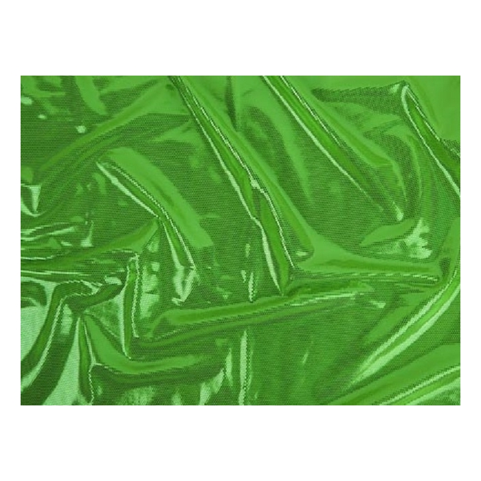 DISCO FOILED LYCRA green metallic-spring
