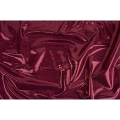 DISCO FOILED LYCRA red hologram-burgundy