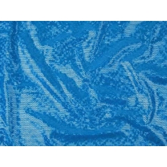 DISCO FOILED LYCRA turkus-aqua hologram