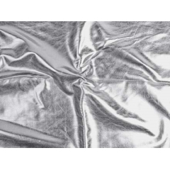 METALLIC FOILED LYCRA silver