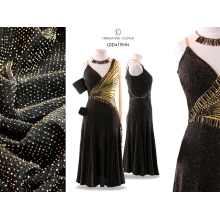 METALLIC JERSEY gold on black*