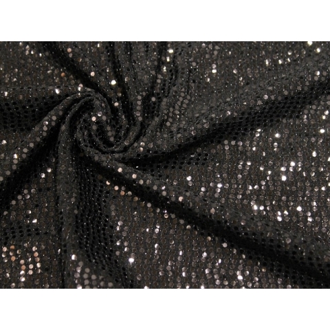 DISCO FOIL JERSEY black on black