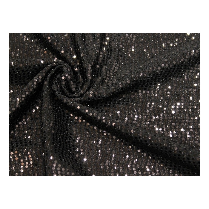 DISCO FOIL JERSEY black on black