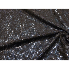 DISCO FOIL JERSEY midnight sky on black