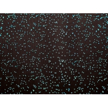GEORGETTE STARLIGHT aqua hologram on black