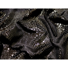 PYTHON FOIL VELVET black on black