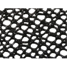 METALLIC ABSTRACT FISHNET black