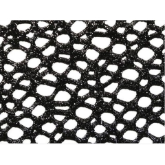 METALLIC ABSTRACT FISHNET black