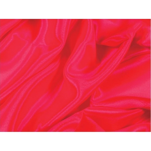 SATIN CHIFFON CHR fluorescent red