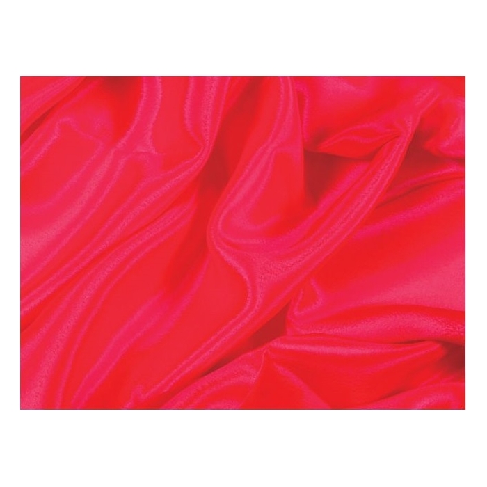 SATIN CHIFFON CHR fluorescent red