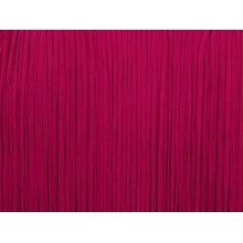 FRĘDZLE PŁASKIE ELASTYCZNE burgundy