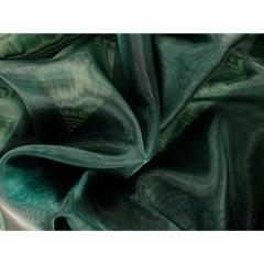 CRYSTAL ORGANZA CHR forest green