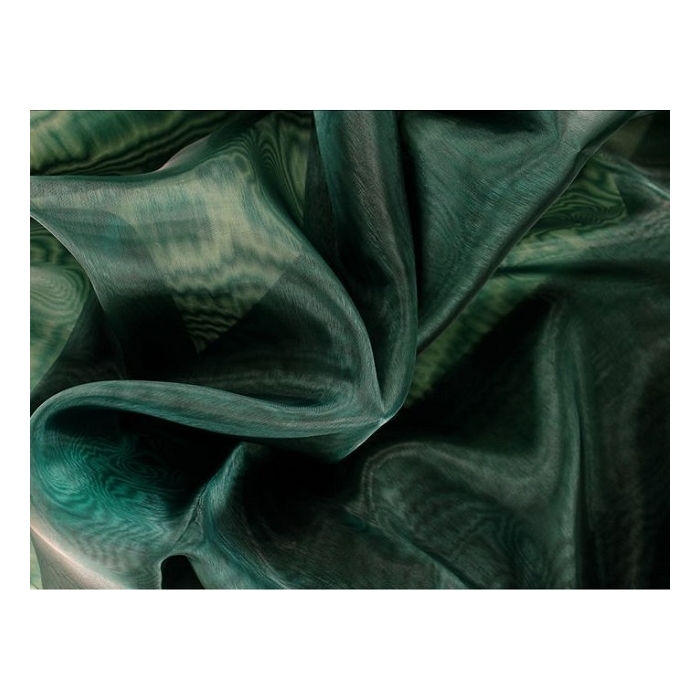 CRYSTAL ORGANZA CHR forest green