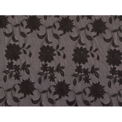 BOTANIC STRETCH NET black on black*