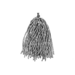 BUGLE BEADS silver