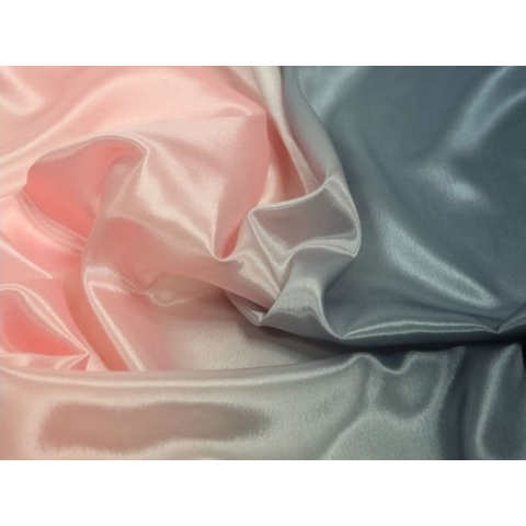 SATIN CHIFFON CIENIOWANY CHR hematite-baby pink