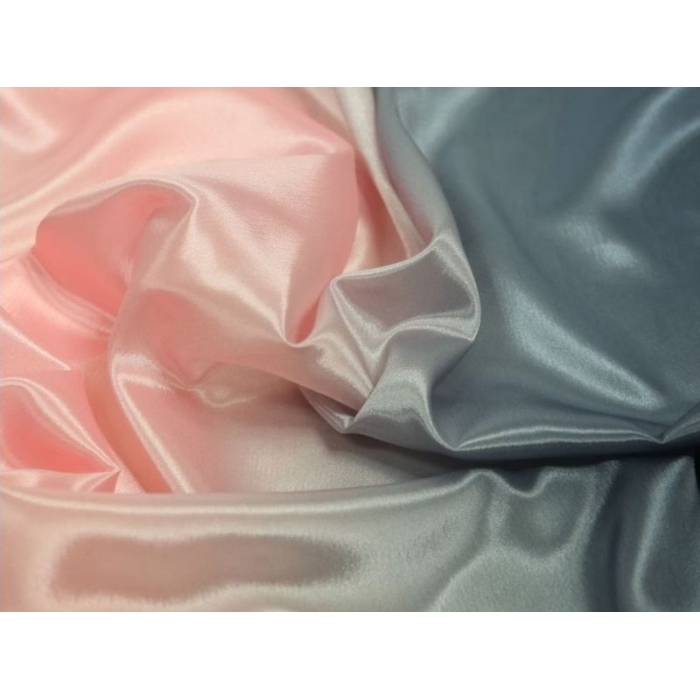 SATIN CHIFFON CIENIOWANY CHR hematite-baby pink