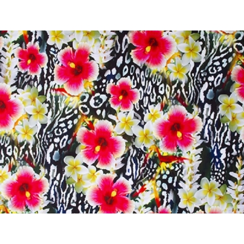 FLORAL LEOPARD SMOOTH VELVET