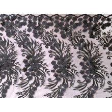 TASMIN EMBROIDERED NET black*