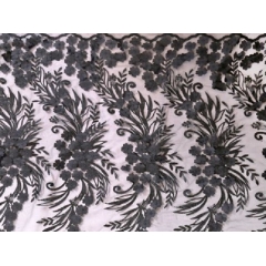 TASMIN EMBROIDERED NET black*