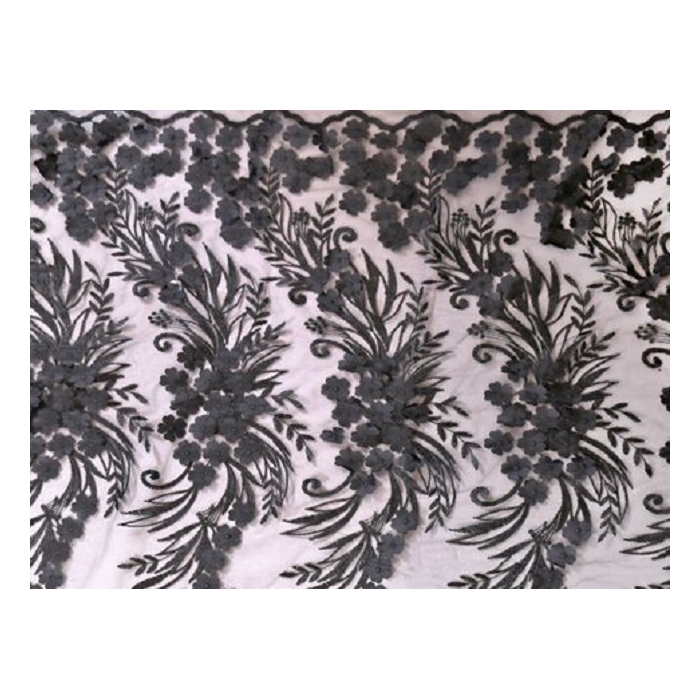TASMIN EMBROIDERED NET black*