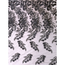 TASMIN EMBROIDERED NET black*