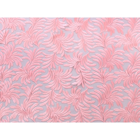 KYRA EMBROIDERED NET dark sugar pink*