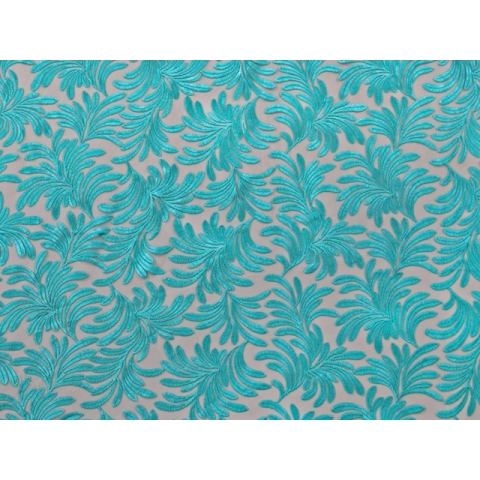 KYRA EMBROIDERED NET jade*
