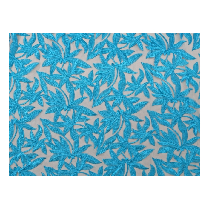 HELENA EMBROIDERED NET blue zircon*