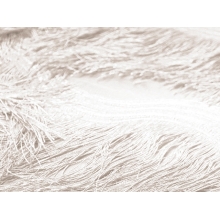 SCALLOPED ALL OVER FRINGE NET white*