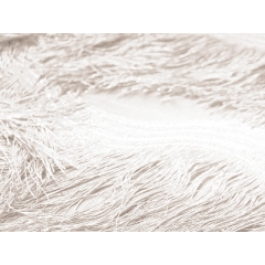 SCALLOPED ALL OVER FRINGE NET white*