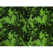 ALLURE FLOCK VELVET absinth-black