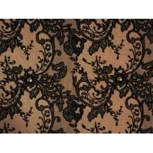 ALLURE FLOCK VELVET tan-black