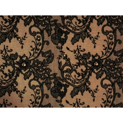 ALLURE FLOCK VELVET tan-black